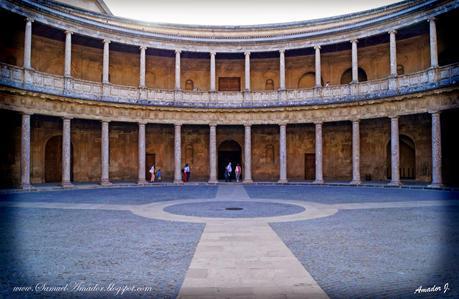 La ALHAMBRA de GRANADA: PALACIO DE CARLOS V y alrededores.