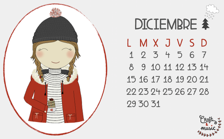 Calendario Diciembre CortarPegaryCantar Calendario Diciembre CortarPegaryCantar