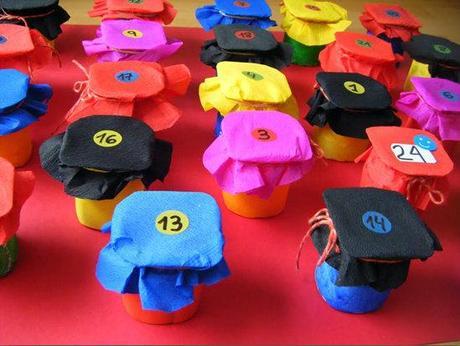 Calendarios de adviento reciclados