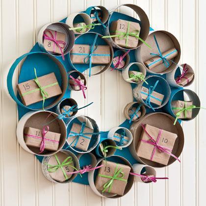 Calendarios de adviento reciclados