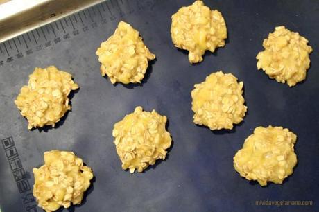 Galletas de plátano y avena