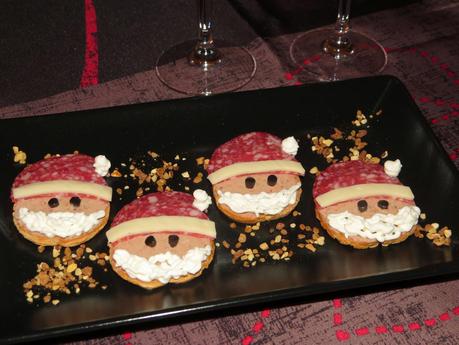 Canapés de Papá Noel