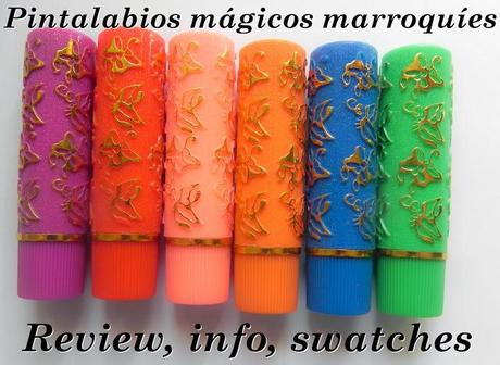 Probando, probando: Labiales mágicos marroquíes (Review y swatches en labios)