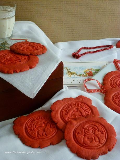 Galletas Sellos Lacrados para Navidad