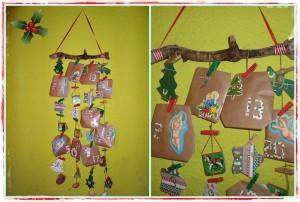 calendario de adviento, manualidades.