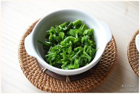 Crema de Puerro y Apio con Anguila Ahumada