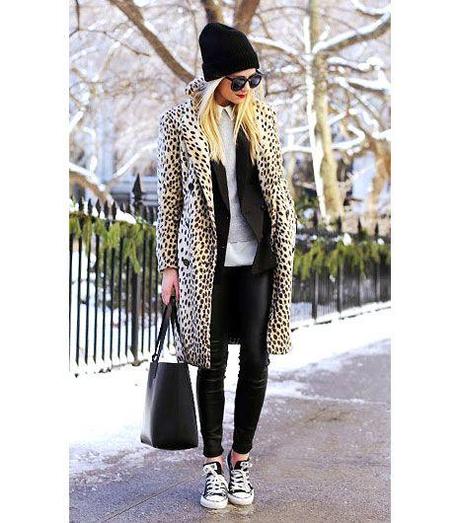 Looks Street: Coat Animal Print