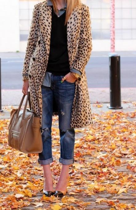 Looks Street: Coat Animal Print