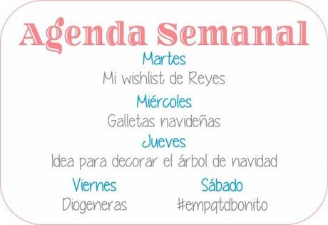 Agenda Semanal 1/12 - 7/12