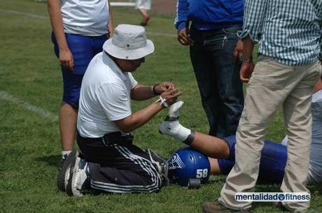 lesion deportiva, fútbol americano