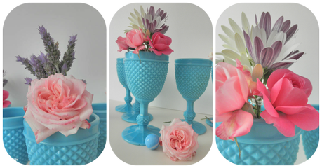 botellas, caja cristal, floreros de mesas, jarrones,copas, margaritas, rosas, centro flotante, botes metalicos, jarrars metalicas.