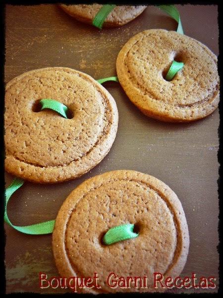 Receta de Navidad. Botones de jengibre Receta de Navidad. Botones de jengibre