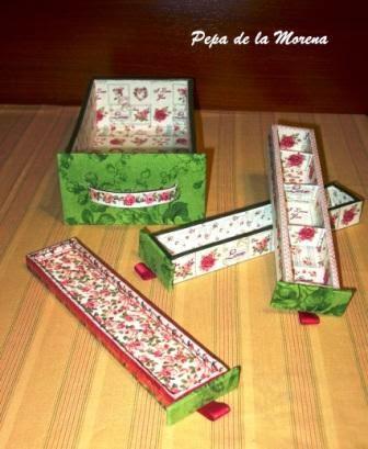 CAJAS FORRADAS DE TELA