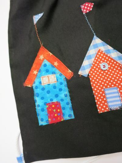 Mochila de tela negra Mochila de tela negra