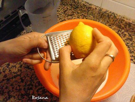 Rallamos la corteza de un limon