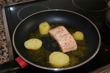 Salmón con tapenade paso 4