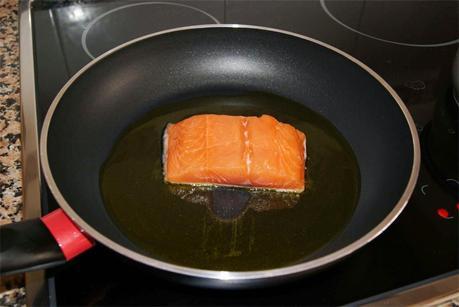 Salmón con tapenade paso 3