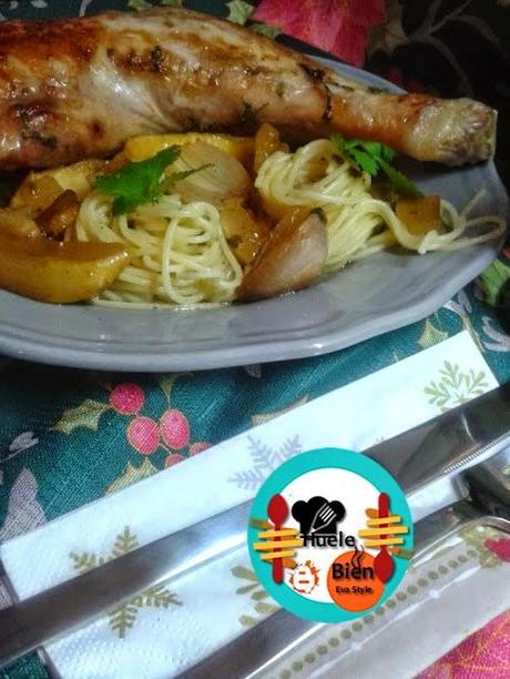 Pierna de pavo con jengibre