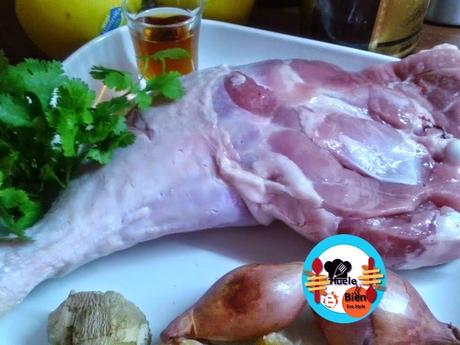 Pierna de pavo con jengibre