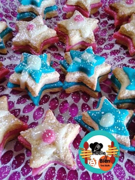 Estrellas de galleta y mazapán