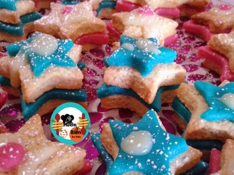 Estrellas de galleta y mazapán