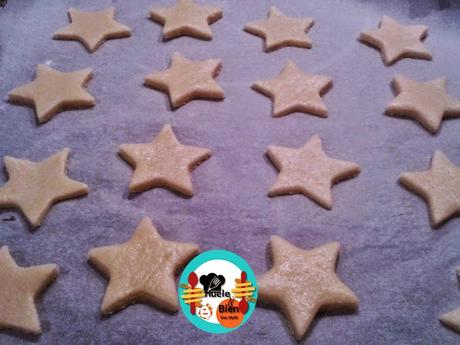 Estrellas de galleta y mazapán