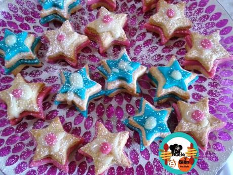 Estrellas de galleta y mazapán