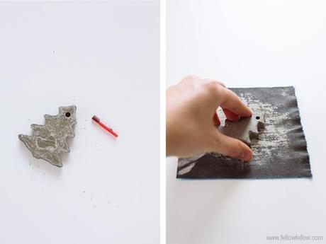 Adornos en cemento. Un toque industrial esta navidad