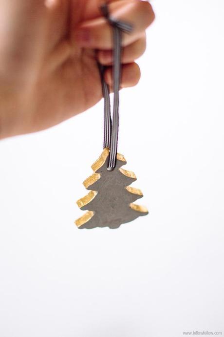 Adornos en cemento. Un toque industrial esta navidad