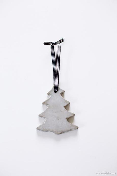Adornos en cemento. Un toque industrial esta navidad