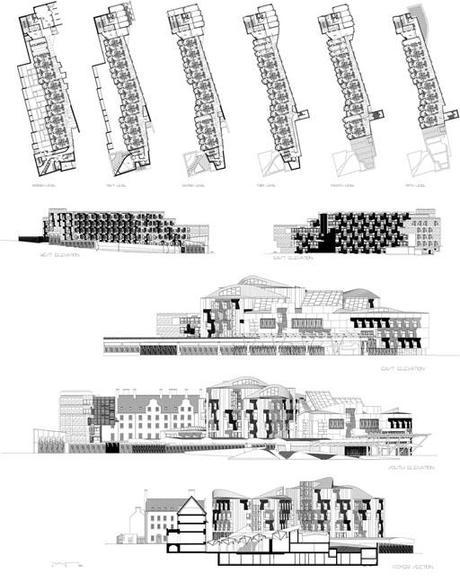 Edificio del Parlamento Escocés, de Enric Miralles Edificio del Parlamento Escocés, de Enric Miralles