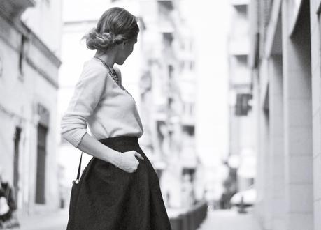 BARROQUE MIDI SKIRT