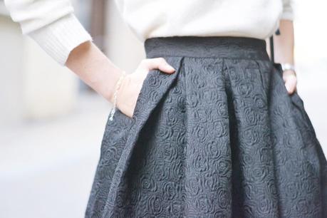 BARROQUE MIDI SKIRT
