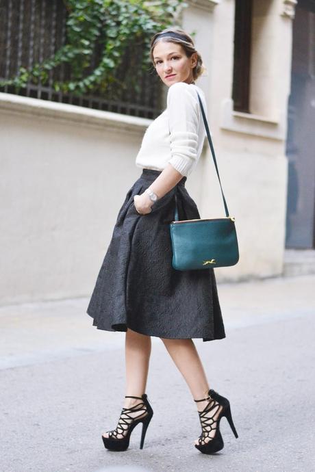 BARROQUE MIDI SKIRT