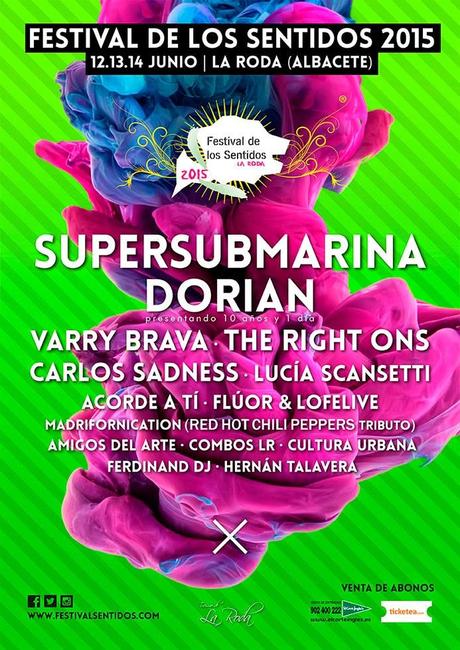 Festival de los Sentidos 2015: Supersubmarina, Dorian, Carlos Sadness, Varry Brava...