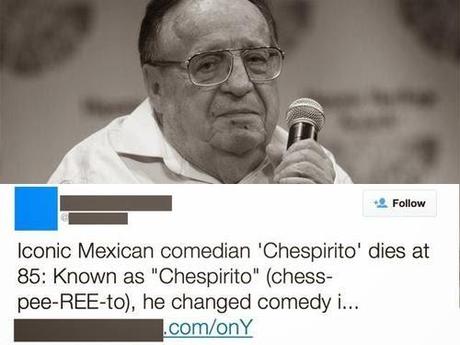 Alerta, surge 'malware' que se aprovecha de la noticia de la muerte de 'Chespirito'