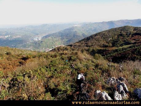 Ruta Baiña, Magarrón, Bustiello, Castiello. Camino al Pico Magarrón