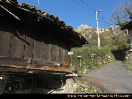 Ruta Baiña, Magarrón, Bustiello, Castiello. Hórreo