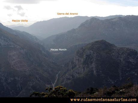 Ruta Baiña, Magarrón, Bustiello, Castiello. Desde el Pico Bustiello, las Mazas de Morcín, el Aramo y Ubiña