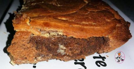 BROWNIE DE QUESO Y CREMA DE CACAHUETE