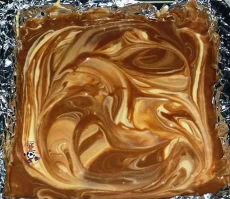 BROWNIE DE QUESO Y CREMA DE CACAHUETE