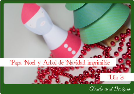 Adviento bloggero dia 3 Papá Noel Árbol Descargable