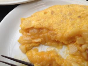 la tortilla poco cuajada