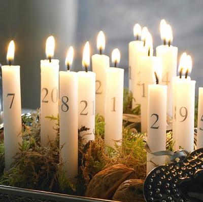 Una idea genial de decoración: ¡Vela de Adviento!