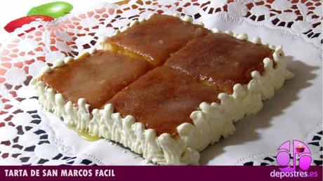 TARTA DE SAN MARCOS FÁCIL Y RÁPIDO