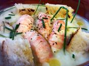 Crema coliflor cigalas cavolfiore scampi