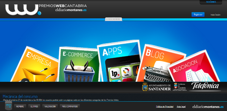 Un año más concurso en los Premios Web Cantabria