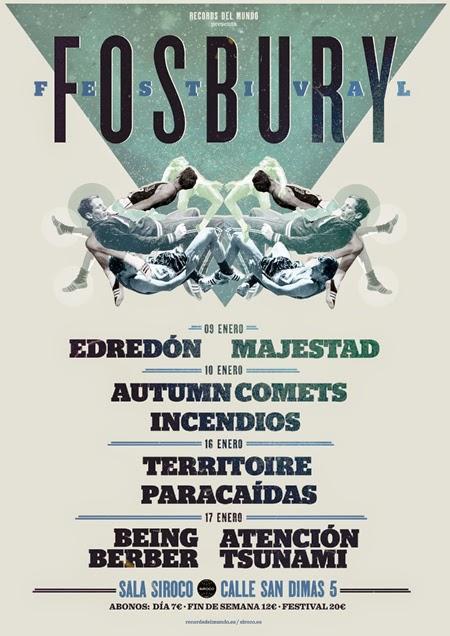 Fosbury Festival: Atención Tsunami, Edredón, Autumn Comets, Majestad...