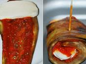 Rollitos berenjena horno queso mozzarella
