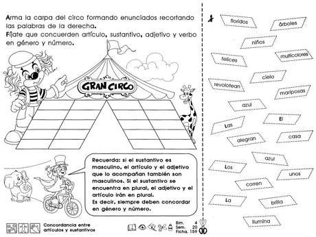 Concordancia entre artículos y sustantivos: 4to grado Concordancia entre artículos y sustantivos